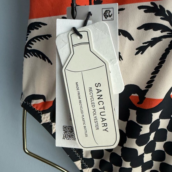 Sanctuary Women's Beach Conversations Plunge Mio One-Piece Swimsuit Size Small - Picture 9 of 11